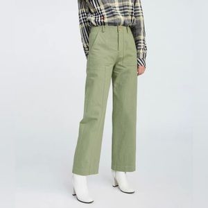 Cropped wide leg pants